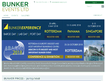 Tablet Screenshot of bunkerevents.com